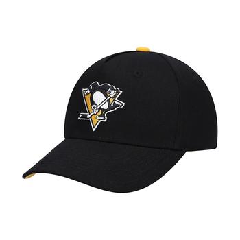 推荐Youth Boys and Girls Black Pittsburgh Penguins Snapback Hat商品
