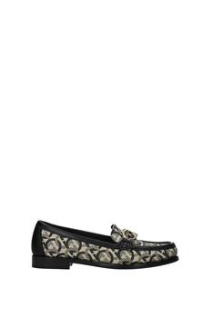 菲拉格慕女鞋, Salvatore Ferragamo | Loafers rolo Fabric Beige Black商品图片 3.7折, 满$250享9.7折, 满折
