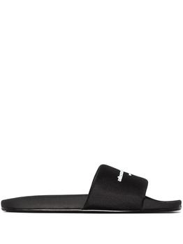 推荐ALEXANDER WANG WOMEN Pool Slides Black商品