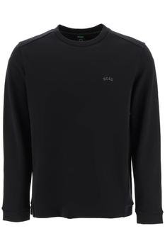 商品Hugo Boss | 'SALBO CURVED' INTERLOCK SWEATSHIRT,商家Coltorti Boutique,价格¥412图片