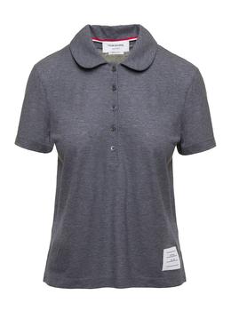 Thom Browne | Thom Browne Logo Tag Short-Sleeved Polo Shirt商品图片,5.9折起