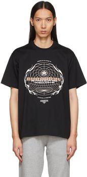 男装burberry t恤, Burberry | 黑色 Globe Graphic T 恤商品图片 
