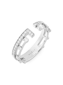商品MARLI | Avenues 18K White Gold & Diamond Index Ring,商家Saks Fifth Avenue,价格¥15064图片