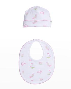 商品Kissy Kissy | Girl's 18 Holes Hat And Bib Set, Size Newborn-S,商家Neiman Marcus,价格¥108图片