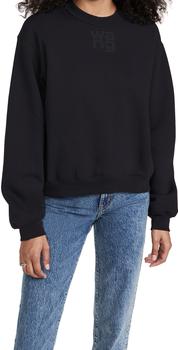 alexander wang卫衣直邮, Alexander Wang | Alexander Wang Foundation Terry Crew Neck Sweatshirt商品图片 