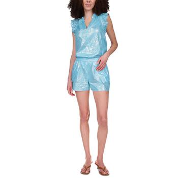 Michael Kors | Cotton Foil-Print Shorts商品图片,2.9折
