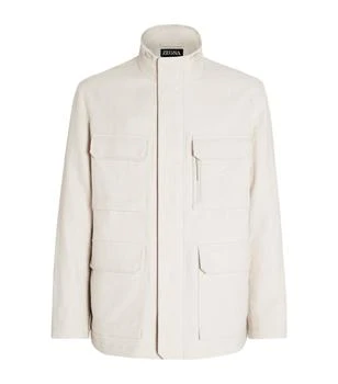 Zegna | Linen-Wool Padded Field Jacket 