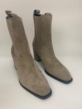 Kennel & Schmenger是什么牌子, Kennel & Schmenger | Kennel & Schmenger Suede ankle Erin Boots in Pebble 41-62210-359商品图片 