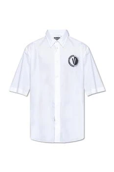 Versace | Versace Jeans Couture Logo Printed Short-Sleeved Shirt 6.7折