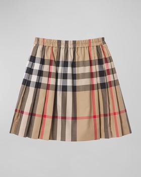 推荐Girl's Hilde Pleated Vintage Check Skirt, Size 3-14商品