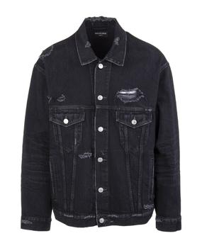 巴黎世家外套, Balenciaga | Unisex Black Large Fit Barcode Jacket商品图片 8.5折