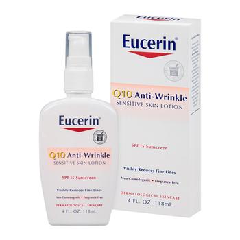 product Eucerin Q10 Anti Wrinkle Lotion For Sensitive Skin Spf 15 - 4 Oz image