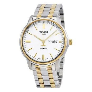 Tissot T-Classic Automatic III White Dial Men's Watch T0654302203100
