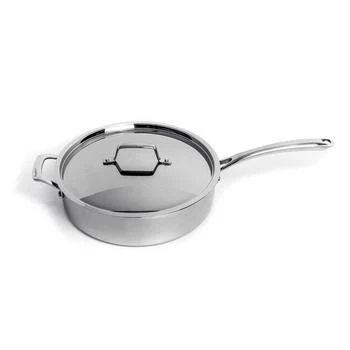 BergHOFF | BergHOFF Professional Stainless Steel 10/18 Tri-Ply 5.2 Qt Saute Pan and SS Lid, 11",商家Verishop,价格¥652