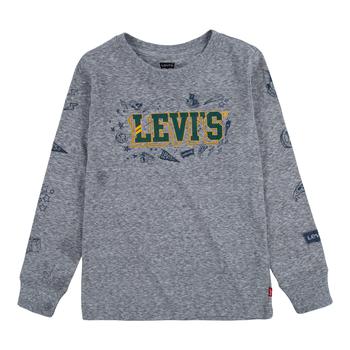 Levi's | Long Sleeve Graphic T-Shirt (Little Kids)商品图片,