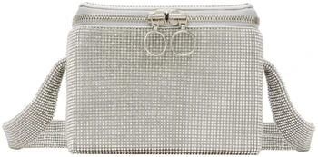 Kara | Silver Crystal Mesh Cooler Bag,商家Ssense US,价格¥2073