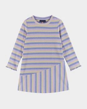 Andy & Evan | Girl's Knit Striped Asymmetrical Dress, Size 2T-6X,商家Neiman Marcus,价格¥456