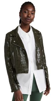 推荐BLANKNYC Unexpected Impulse Croc Moto Jacket商品