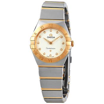 欧米茄星座怎么选, Omega | Constellation Quartz Diamond Silver Dial Ladies Watch 131.20.25.60.52.002商品图片 7.4折
