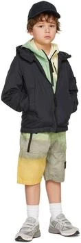 推荐Kids Navy Crinkle Reps Hooded Jacket商品
