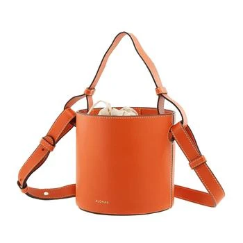 推荐Ladies Pomelo Orange The U - Brown Leather Handbag商品