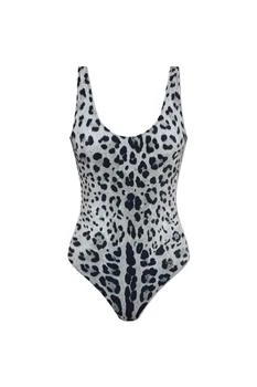 Dolce & Gabbana | Dolce & Gabbana Leopard-Printed Scoop Neck Swimsuit,�商家Cettire,价格¥3748