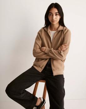 Madewell | Garment-Dyed Terry Zip-Up Sweatshirt商品图片,