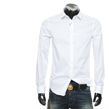 推荐ARMANI EXCHANGE 男士白色棉质长袖衬衫 8NZC31-ZN28Z-1100商品