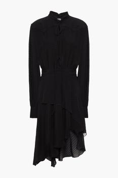 AMIRI, AMIRI | Asymmetric fil coupé silk mini dress商品图片 3折