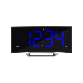 La Crosse Technology | 1.8" Curved Blue LED Atomic Dual Alarm Clock,商家Macy's,价格¥283