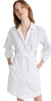 10 Crosby Derek Lam, Derek Lam | Derek Lam 10 Crosby Jayce Cut Out Shirt Dress商品图片 4折