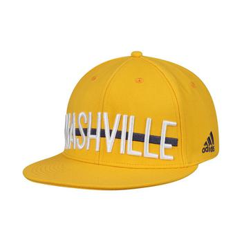 Crossover Culture, Adidas | Men's Gold-Tone Nashville Predators Culture Middle Bar Flex Hat商品图片 7.1折