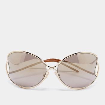推荐Fendi Gold FS5178 Metal Frame Sunglasses商品