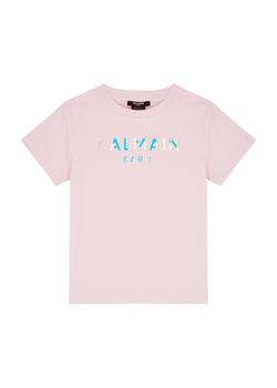 Balmain | KIDS Holographic logo cotton T-shirt (4-10 years)商品图片,独家减免邮费