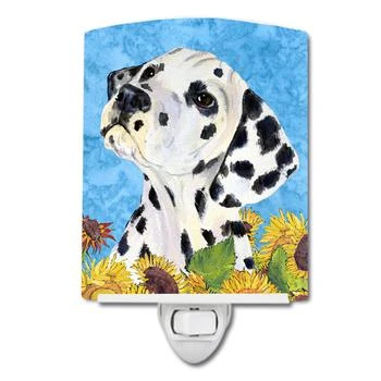 Caroline's Treasures | Dalmatian in Summer Flowers Ceramic Night Light,商家Verishop,价格¥192