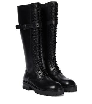 product Alec leather knee-high combat boots image