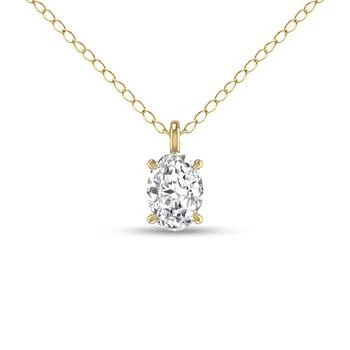 SSELECTS | Lab Grown 1 Carat Oval Solitaire Diamond Pendant In 14k Yellow Gold,商家Premium Outlets,价格¥10765
