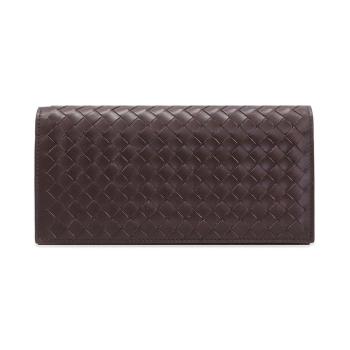 商品Bottega Veneta | BOTTEGA VENETA 男士棕色编织皮革钱包 156819-V4651-5023,商家Beyond Chinalux,价格¥2614图片