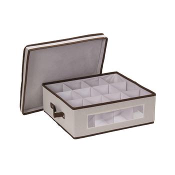 商品Household Essentials | Holiday 12 Compartments China Cup Storage Box,商家Macy's,价格¥439图片