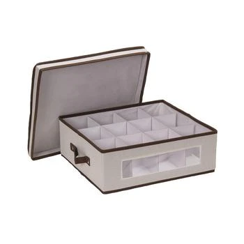 Household Essentials | Holiday 12 Compartments China Cup Storage Box,商家Macy's,价格¥427