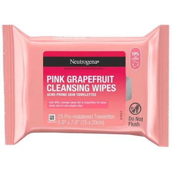 Neutrogena | Oil-Free Cleansing Wipes Pink Grapefruit,商家Walgreens,价格¥83