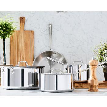 All-Clad | Stainless Steel 7-Piece Cookware Set - 100% Exclusive商品图片,7.3折