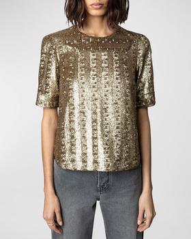 Zadig&Voltaire | Toysse Sequin Blouse商品图片,