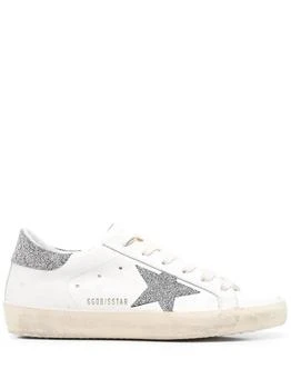 推荐Ladies White / Silver Super-star Low-top Sneakers商品