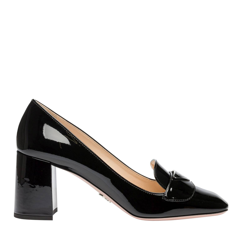 Prada | PRADA 女士黑色皮革高跟鞋 1D017M-069-F0002商品图片,独家减免邮费