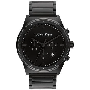 Calvin Klein | Men's Black-Tone Stainless Steel Bracelet Watch 44mm 