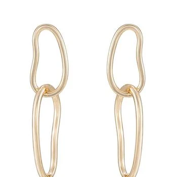 Ettika Jewelry | Mara Dangle Pearl 18k Gold Plated Earrings ONE SIZE ONLY,商家Verishop,价格¥266