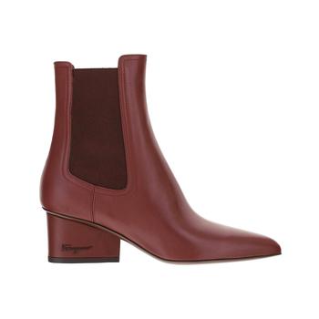 菲拉格慕鞋女靴, Salvatore Ferragamo | Salvatore Ferragamo Velta 55 Leather Boots商品图片 7折