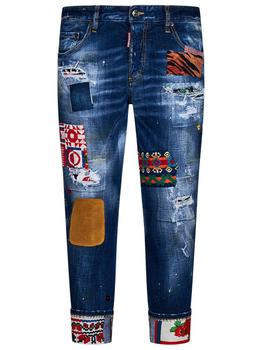 DSQUARED2 | Dsquared2 Camou Ricamo Wash Combat Jeans商品图片,8折