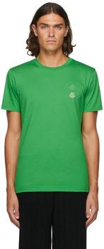Moncler | 绿色 2 Moncler 1952 系列徽标 T 恤商品图片,